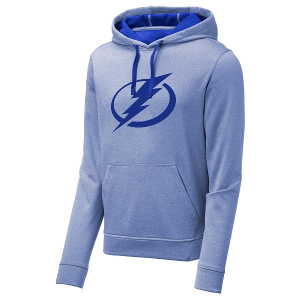 Men's Tampa Bay Lightning Royal Heather Performance Fleece Hoodie