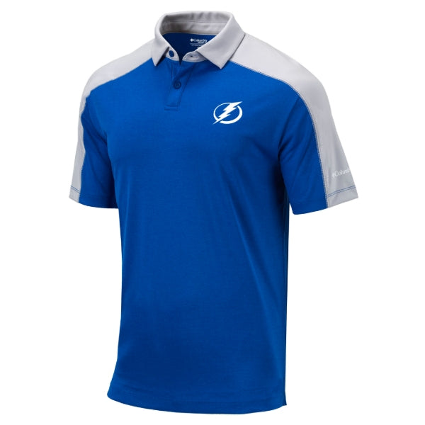 Men's Tampa Bay Lightning Columbia Omni-Wick Bracket Polo