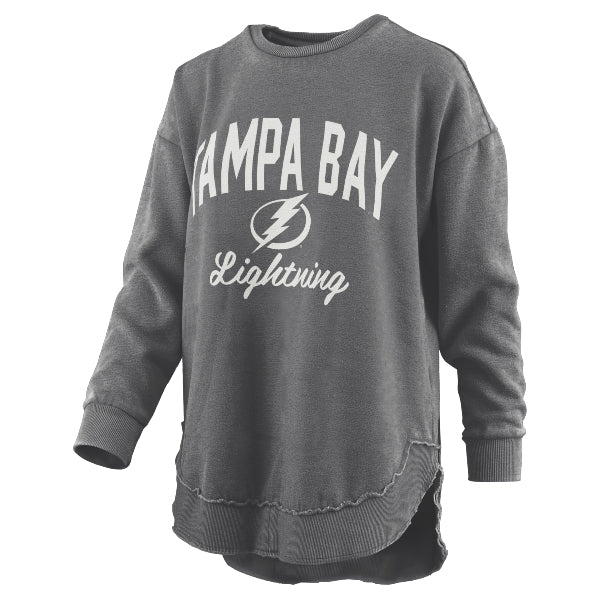 Women's Tampa Bay Lightning Black Vintage Poncho Fleece