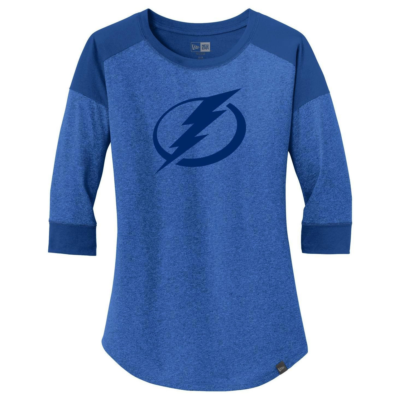 Women's Tampa Bay Lightning New Era Blue Tonal Raglan Tee (M & XL ONLY)