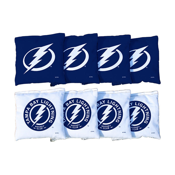 Tampa Bay Lightning Set of 8 Regulation Corn Filled Cornhole Bags