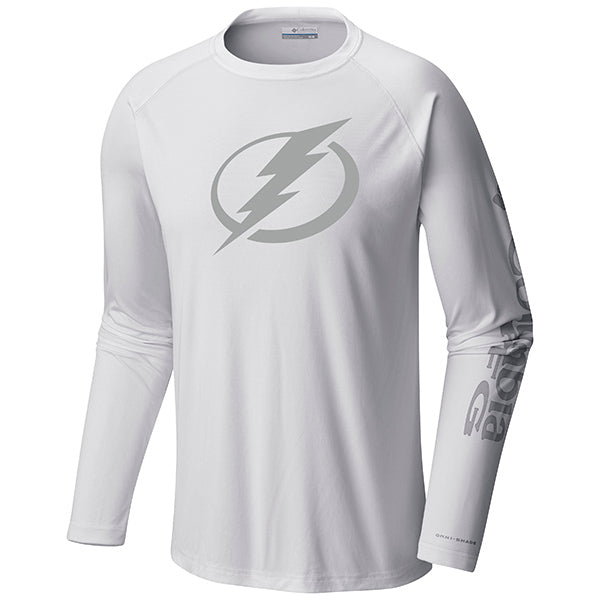 Men’s Lightning Columbia Mineral White Terminal Tackle PFG Long Sleeve