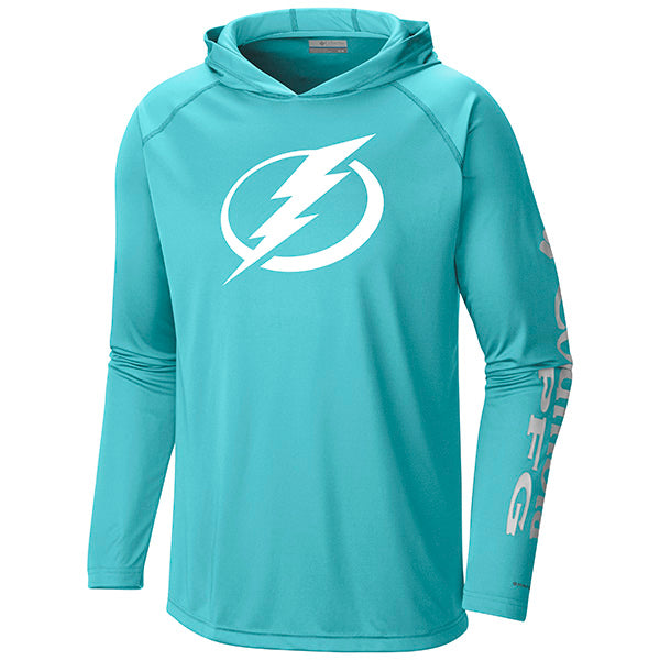 Men’s Lightning Columbia Miami Blue Terminal Tackle PFG Long Sleeve Hoodie