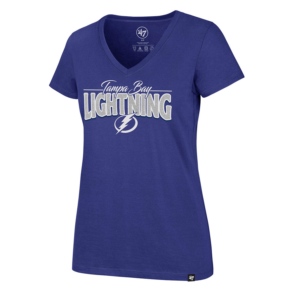 Women's Tampa Bay Lightning '47 Glimmer On V-Neck Tee