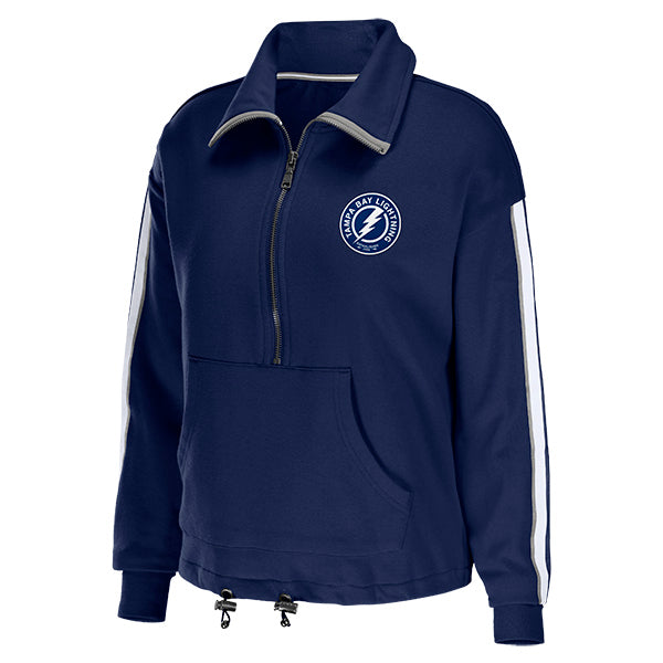 Women's Tampa Bay Lightning WEAR by Erin Andrews Half Zip Bungee Sweatshirt