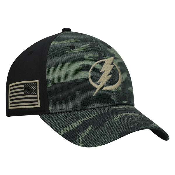 Tampa Bay Lightning adidas Military Appreciation Structured Flex-Fit Hat