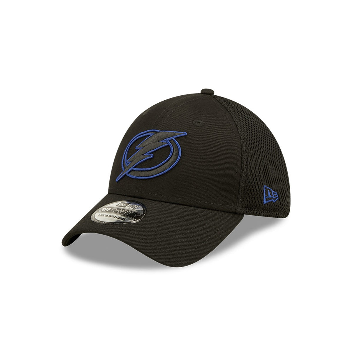 Tampa Bay Lightning New Era 39Thirty Flex Fit Black Team Neo Hat