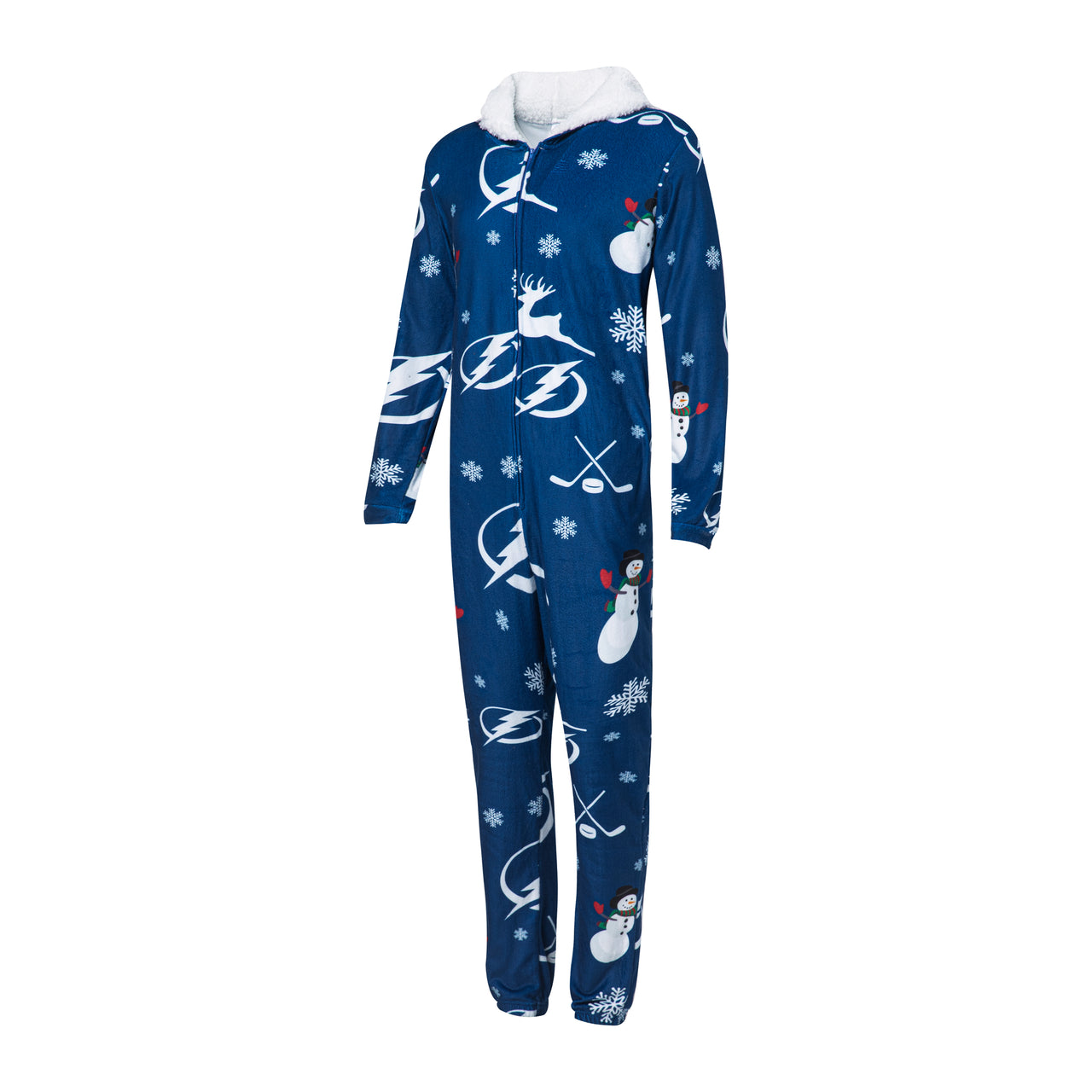 Adult Tampa Bay Lightning Concepts Sport Holiday Onesie Lounge Suit
