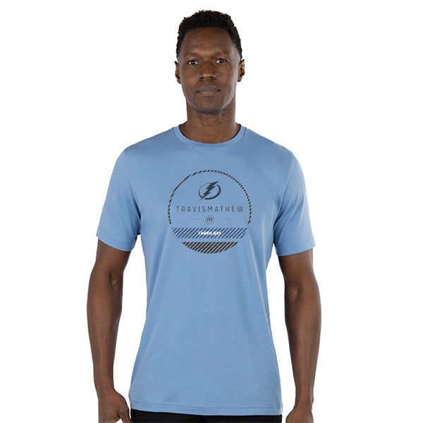 Men's Tampa Bay Lightning TravisMathew Light Blue Circle Graphic Tee