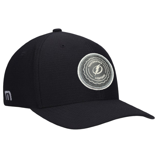 Tampa Bay Lightning TravisMathew Black Nassau Flex-Fit Hat