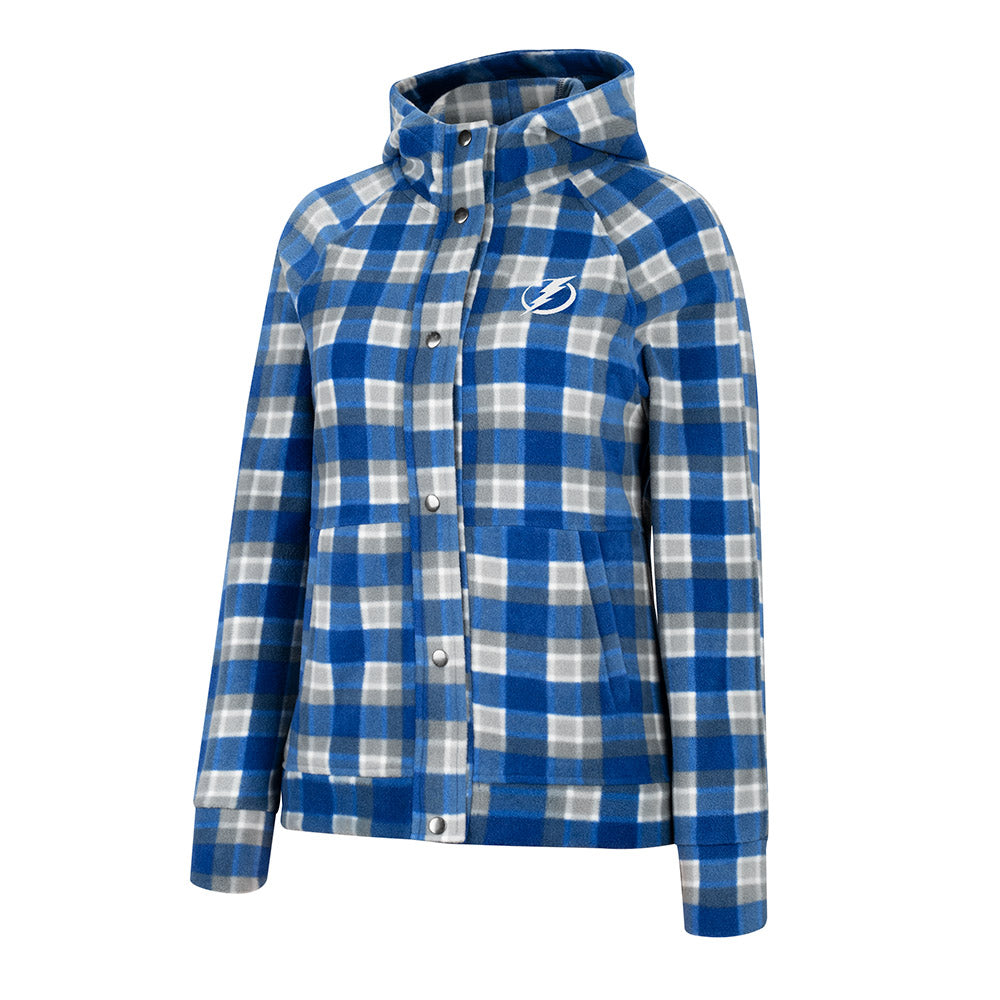 Women’s Tampa Bay Lightning Plaid Snap Up Jacket