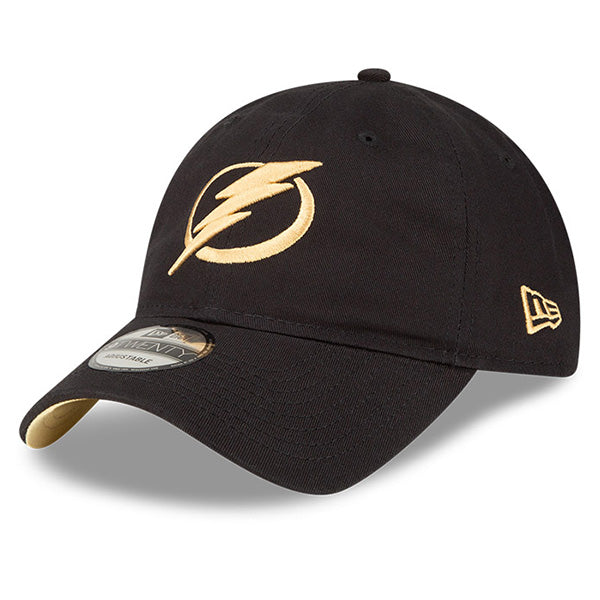Tampa Bay Lightning New Era 9Twenty Black and Gold Adjustable Hat