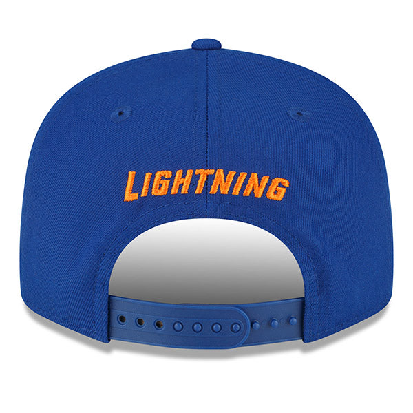 Lightning College Colors New Era 9Fifty Orange and Blue Adjustable Snapback Hat