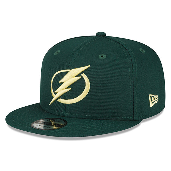 Lightning College Colors New Era 9Fifty Green and Gold Adjustable Snapback Hat