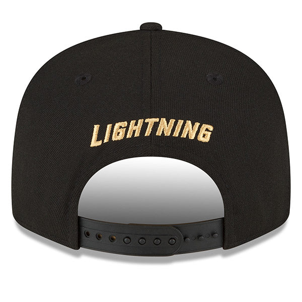 Lightning College Colors New Era 9Fifty Black and Gold Adjustable Snapback Hat