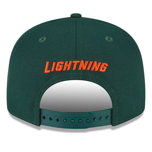 Lightning College Colors New Era 9FIFTY Green and Orange Adjustable Snapback Hat