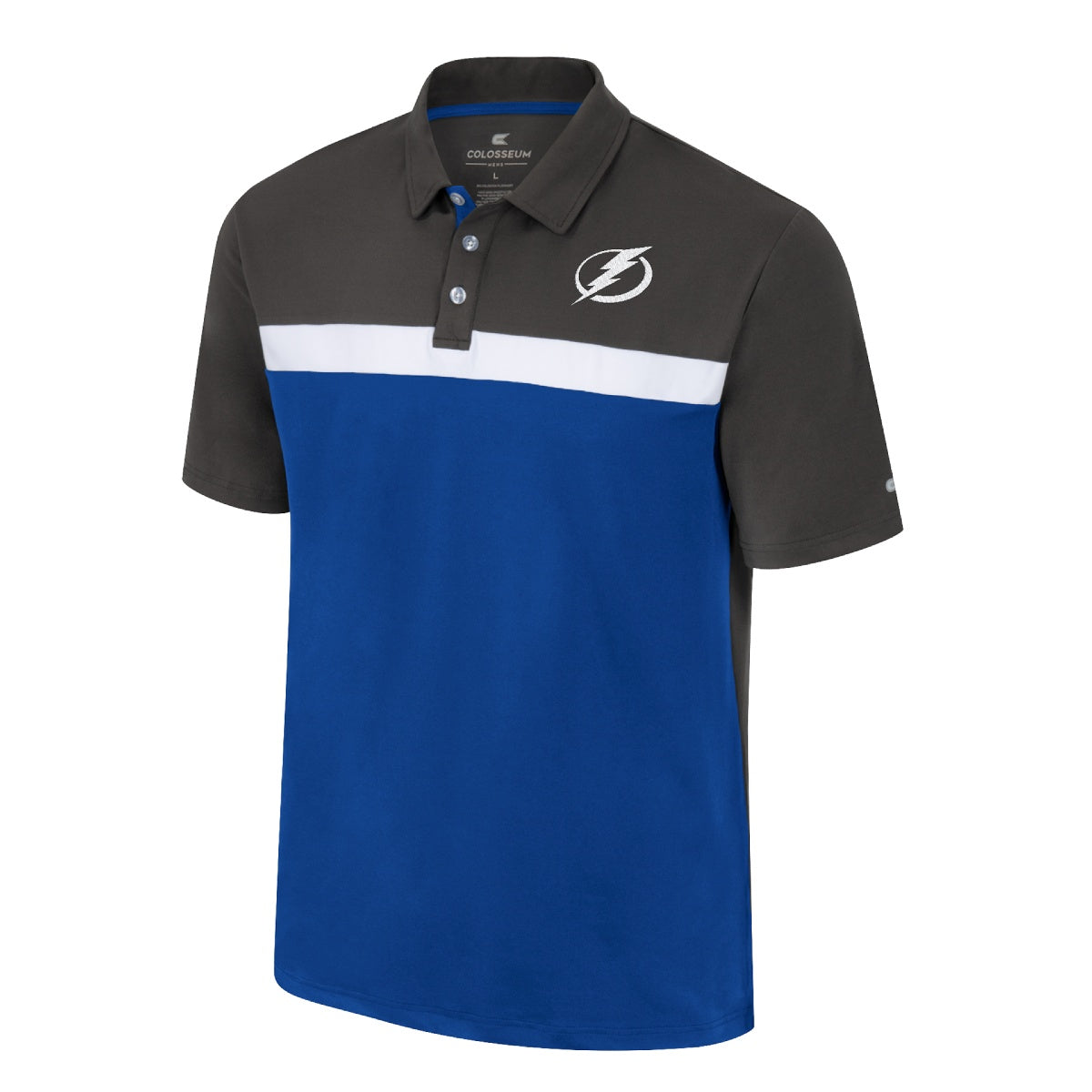 Men's Tampa Bay Colosseum Lightning Color Blocked Polo