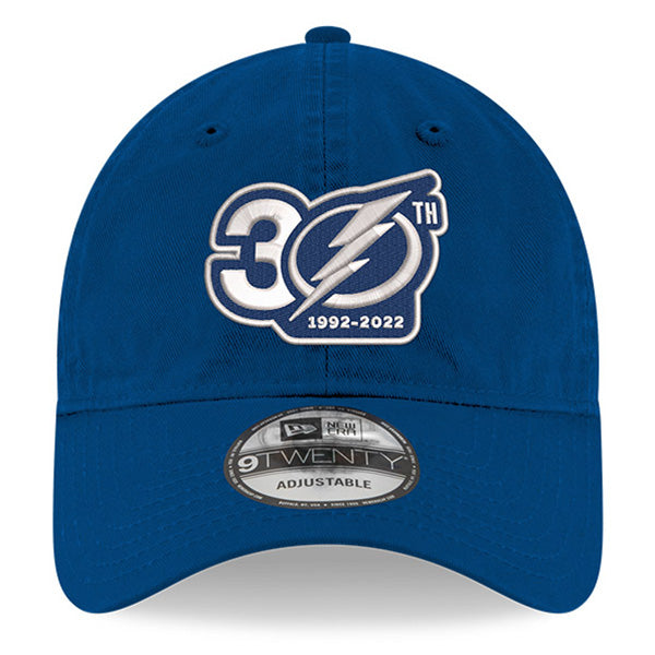 Tampa Bay Lightning New Era 9Twenty Adjustable Royal 30th Anniversary Hat