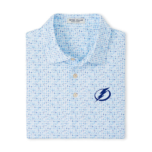 Men's Lightning Peter Millar Lil' Friday Performance Jersey Polo