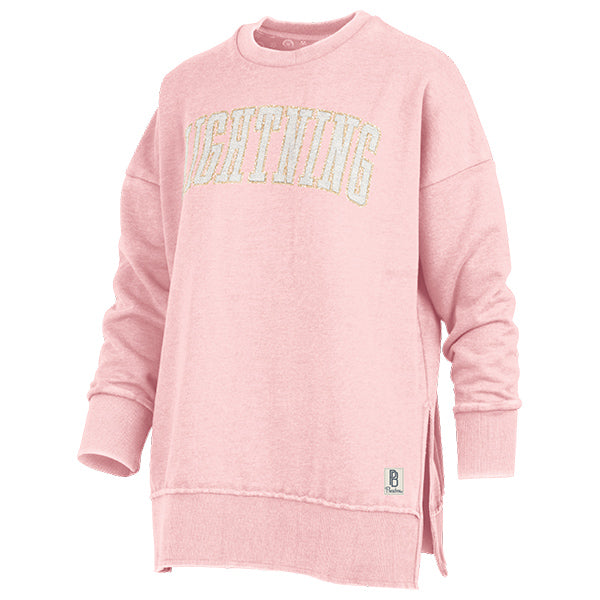 Women's Tampa Bay Lightning Pink Crew with Chenille Wordmark