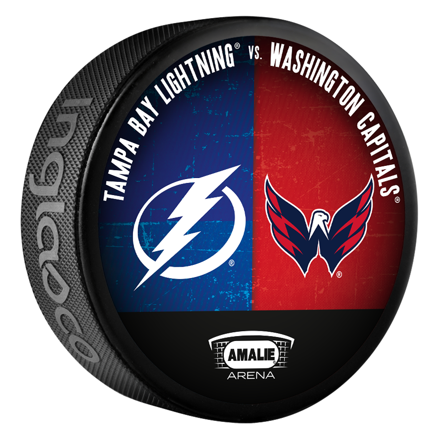 Tampa Bay Lightning 2022-23 Limited Edition Match-up Puck vs Washington Capitals