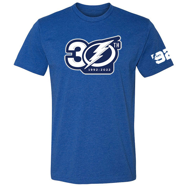 Men's Tampa Bay Lightning 30th Anniversary Logo Tee