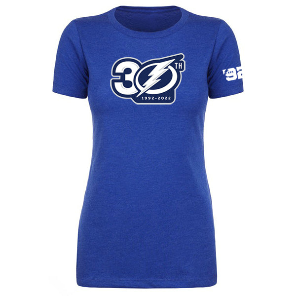 Women's Tampa Bay Lightning 30th Anniversary Logo Tee