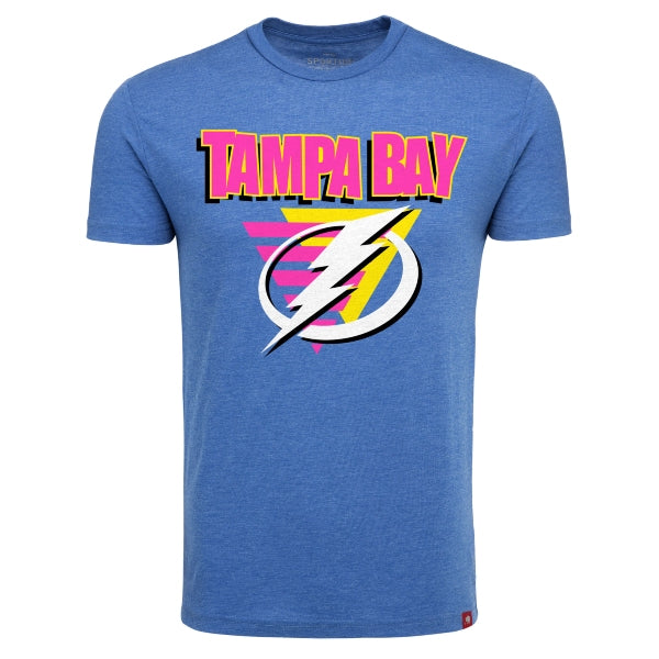 Men's Tampa Bay Lightning Sportiqe 90s Graphic Tri-blend Tee