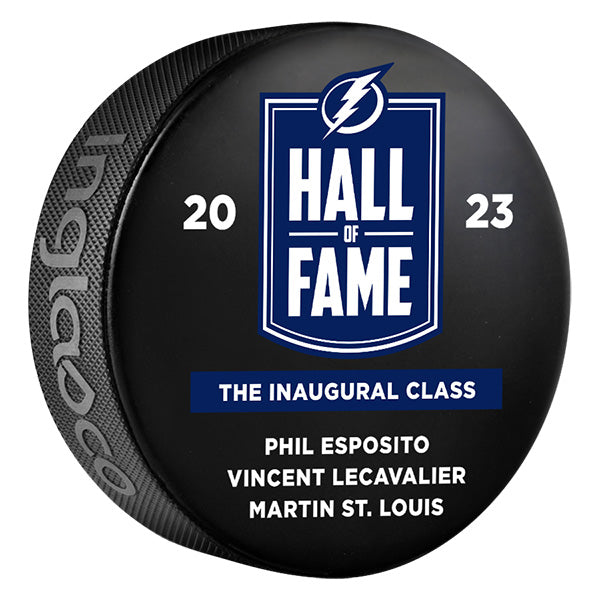 Tampa Bay Lightning Hall of Fame Inaugural Class Souvenir Puck