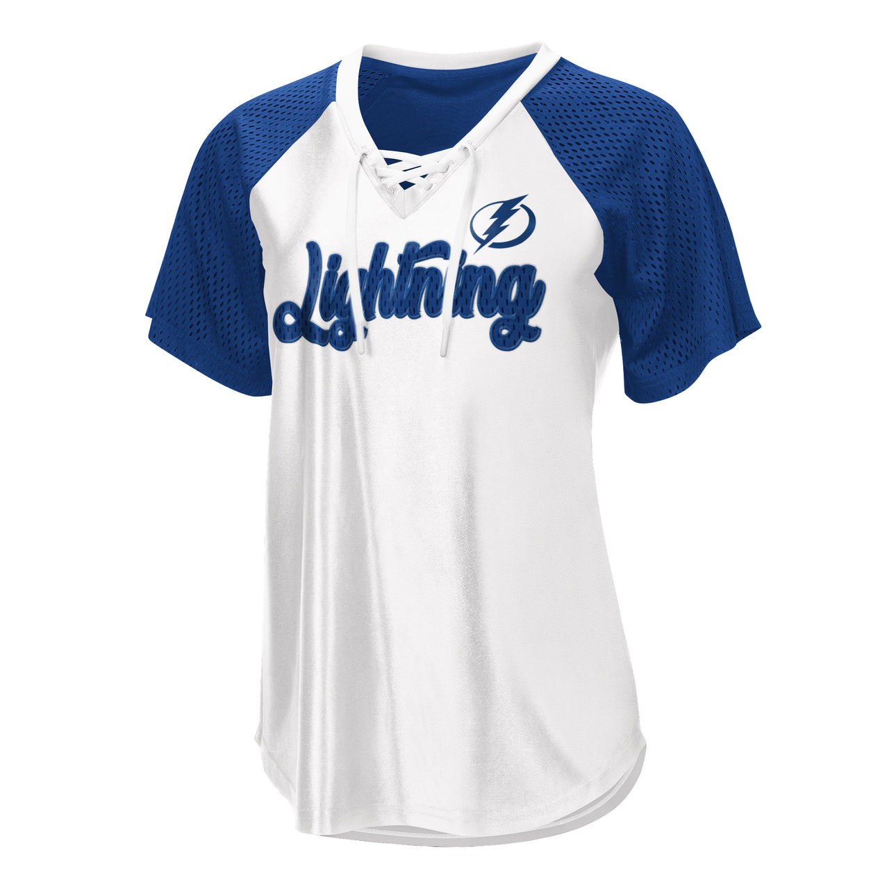 Women’s Tampa Bay Lightning Lace-Up Mesh Top