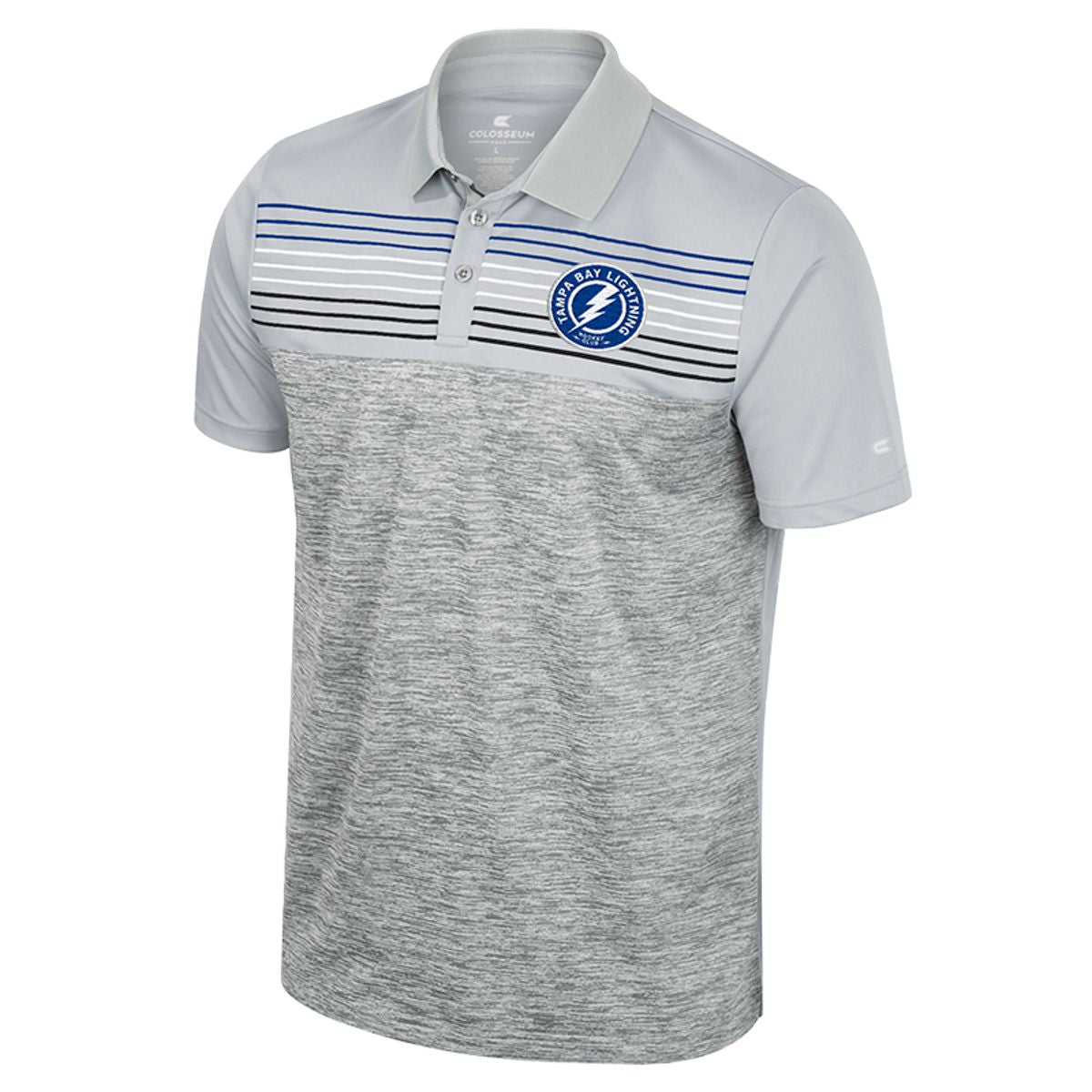 Men's Tampa Bay Lightning Colosseum Poly Slub Stripe Polo