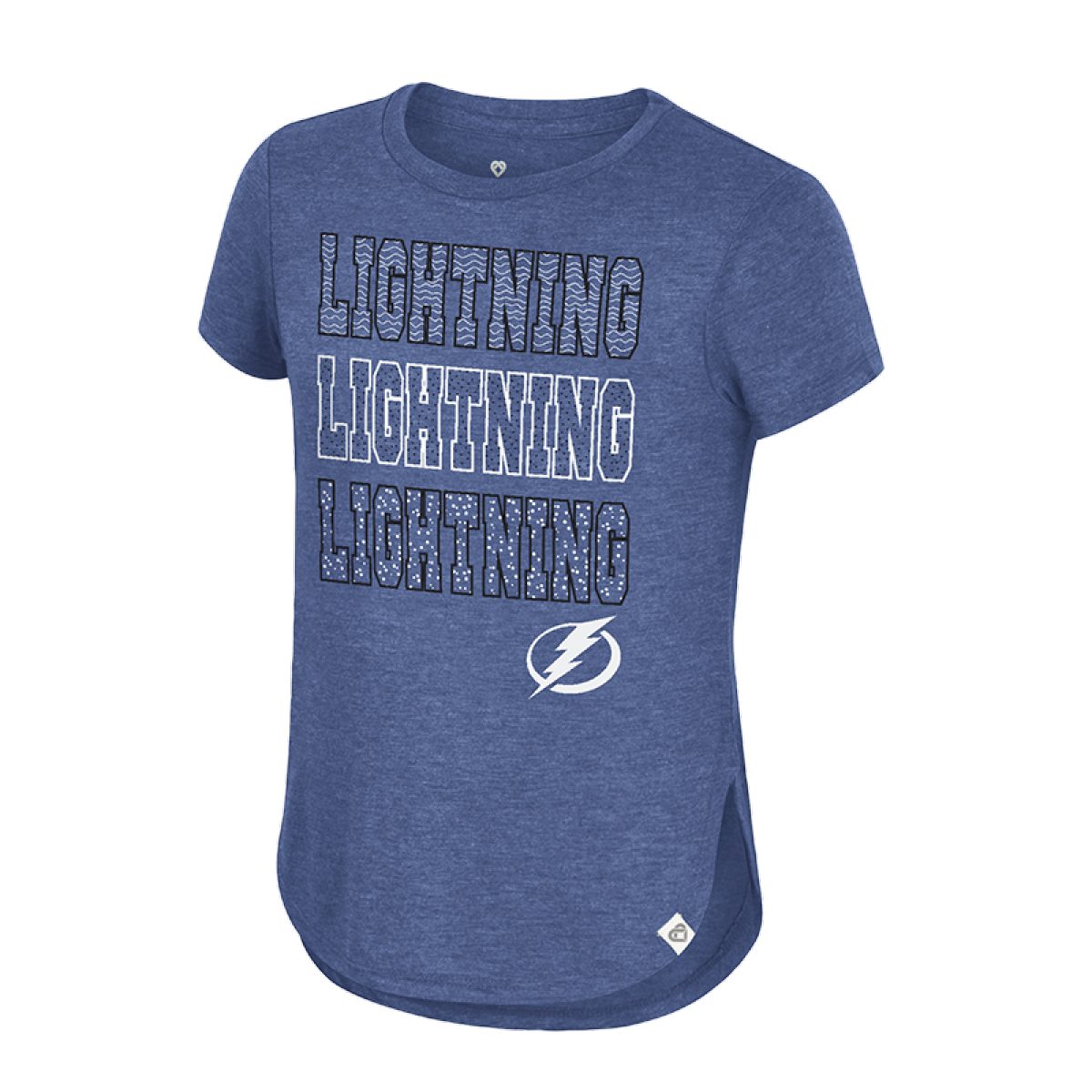 Youth Girl's Tampa Bay Lightning Colosseum Repeat Print Tee