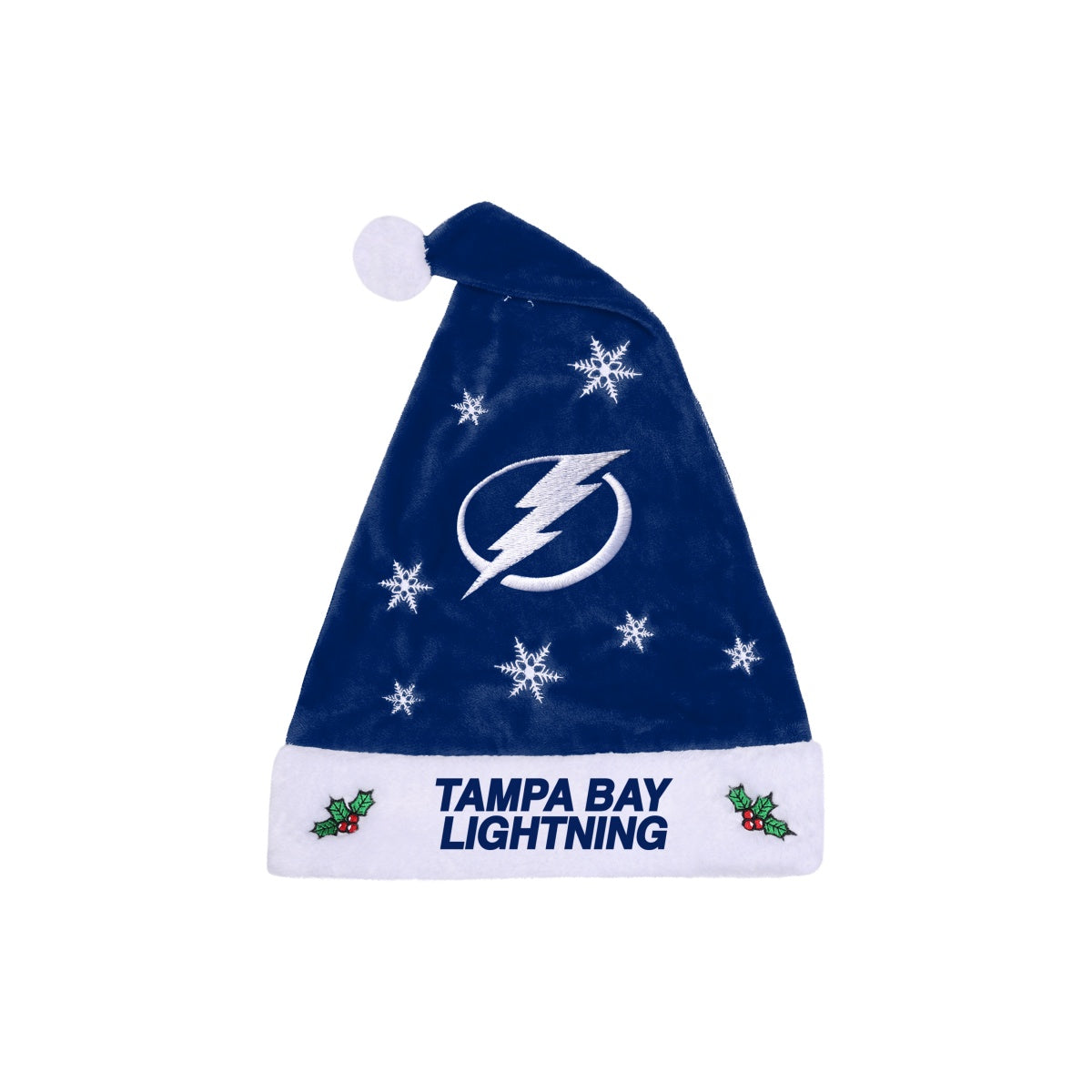 Tampa Bay Lightning Embroidered Santa Hat