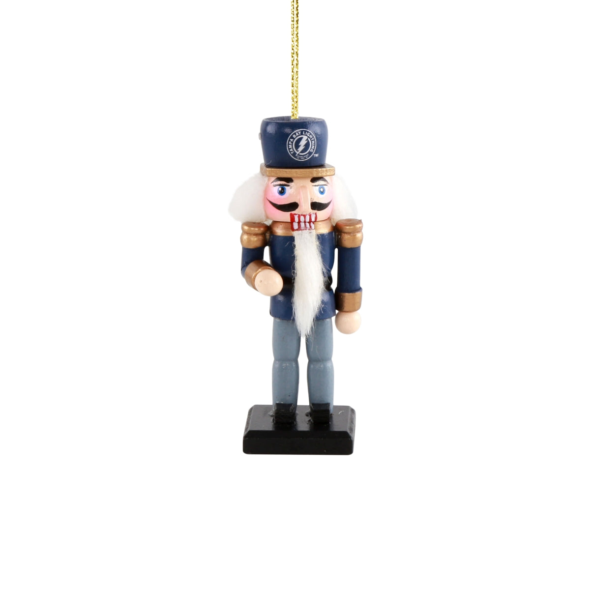 Tampa Bay Lightning Mini Nutcracker Holiday Ornament