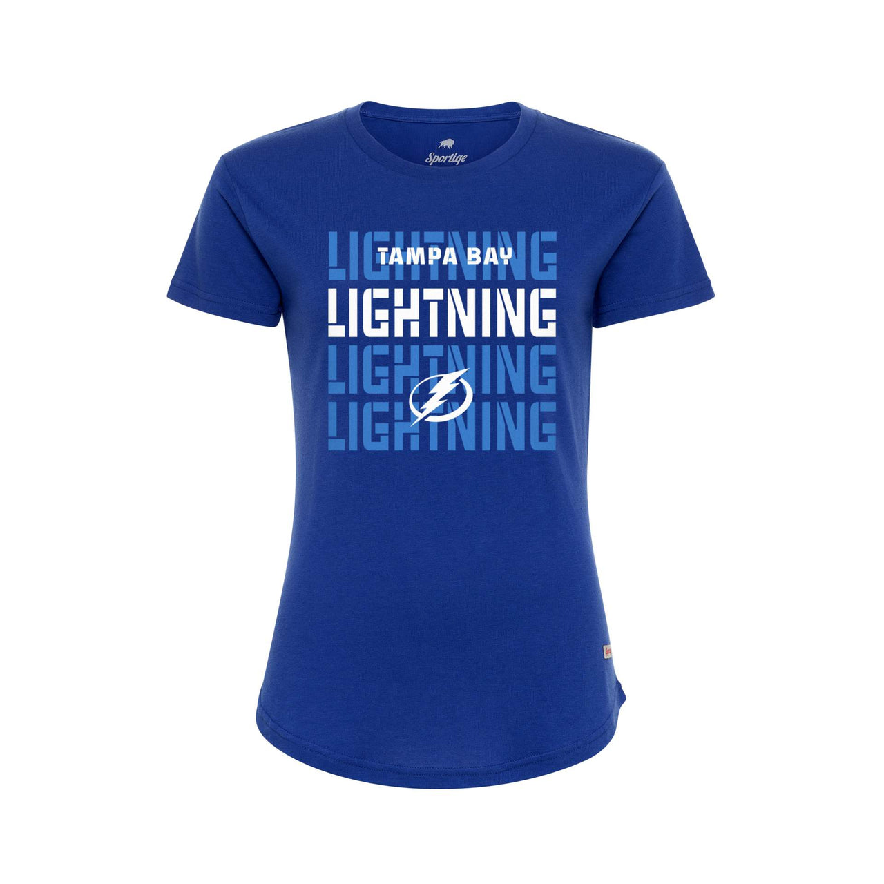 Women's Tampa Bay Lightning Sportiqe Galactic Cobalt Graphic Tee