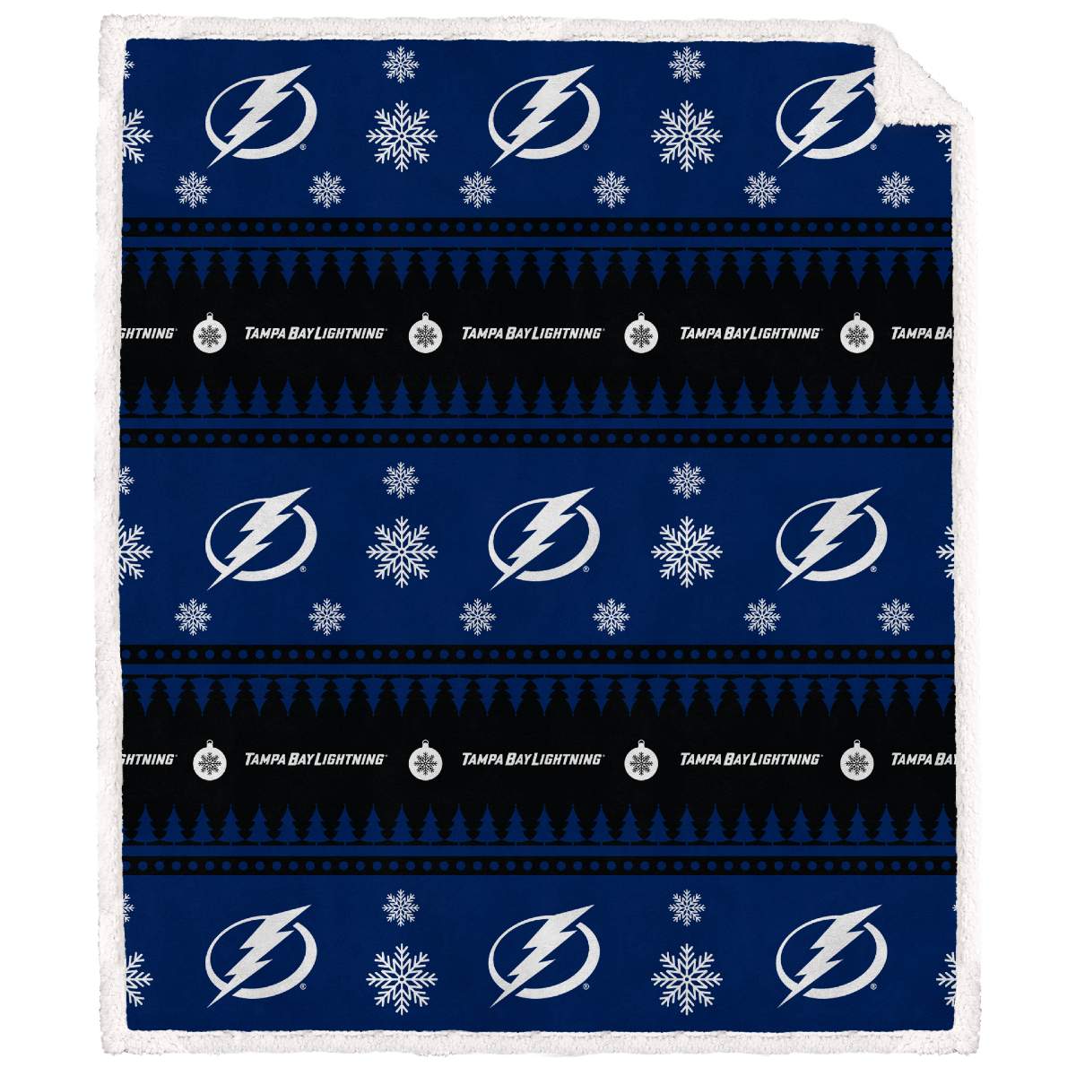 Tampa Bay Lightning Sherpa Gift Wrap Blanket