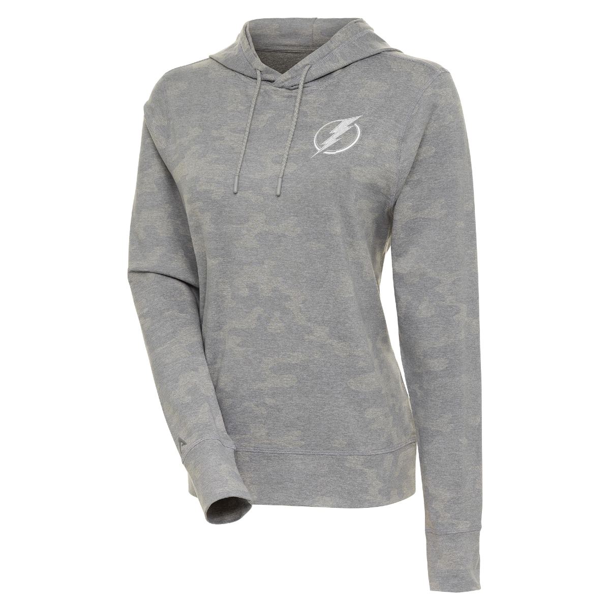 Women's Tampa Bay Lightning Antigua Respite Camo Pullover Hoodie