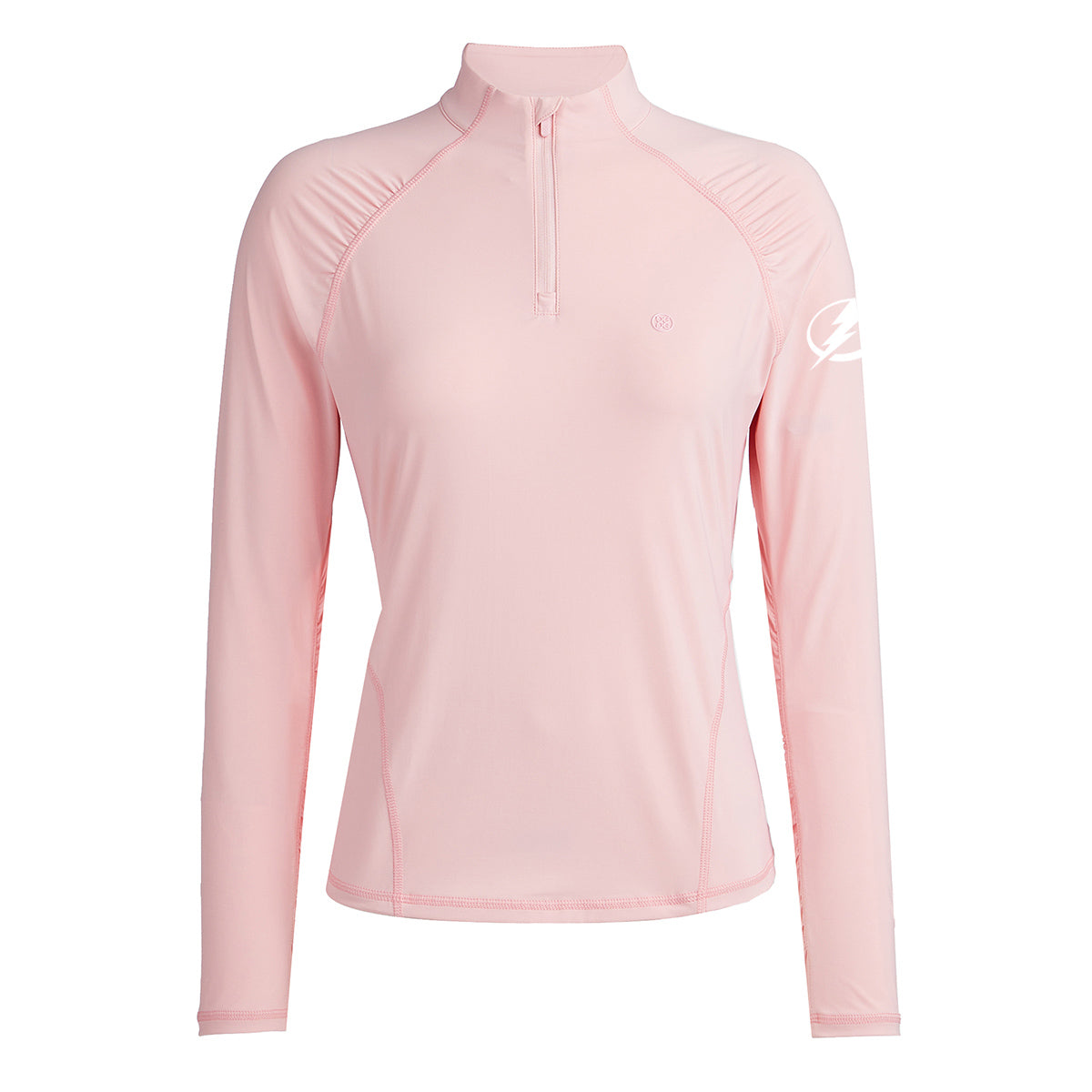 Women's Tampa Bay Lightning G/FORE Trifle Silky Tech Nylon Ruched 1/4 Zip