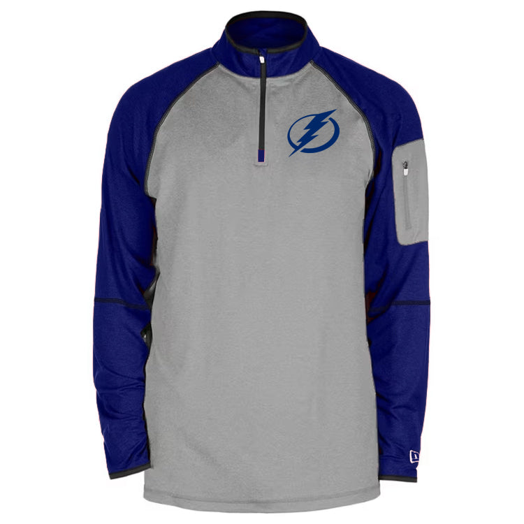 Mens Tampa Bay Lighting New Era Active 1/4 Zip Lightweight Pullover