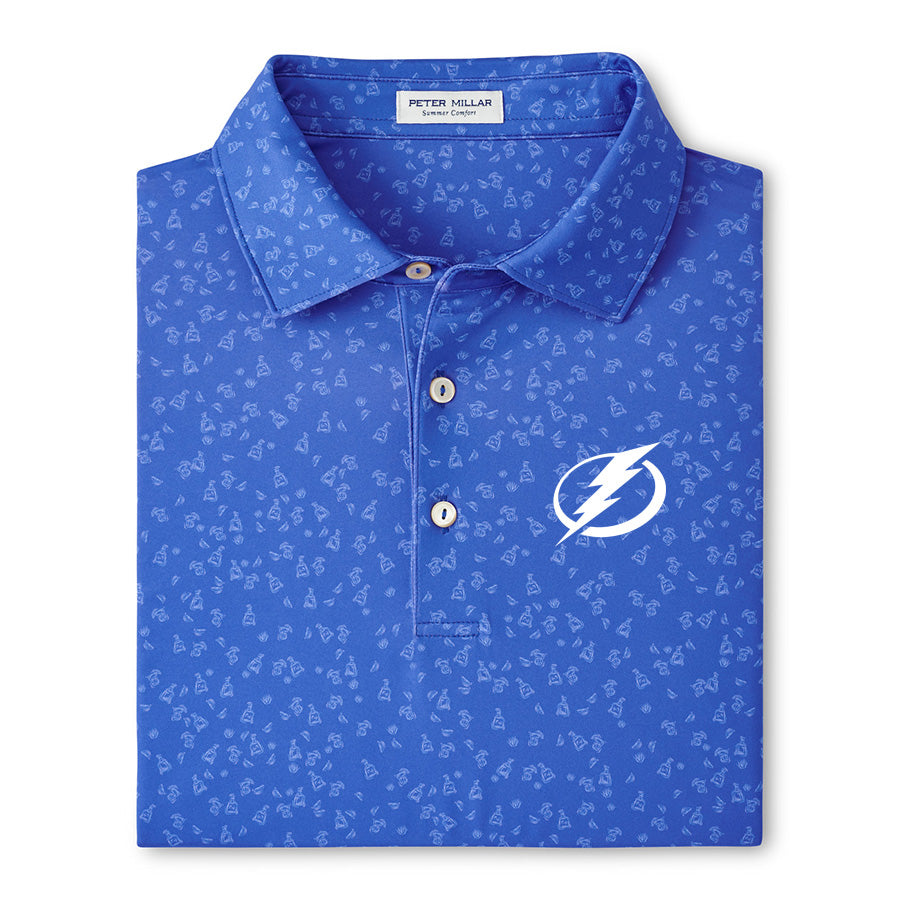 Men's Tampa Bay Lightning Peter Millar Worth A Shot Performance Polo