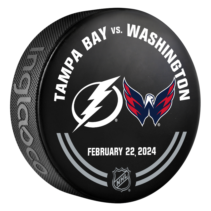 Tampa Bay Lightning 2023-24 Warmup-used Puck (2-22-2024)