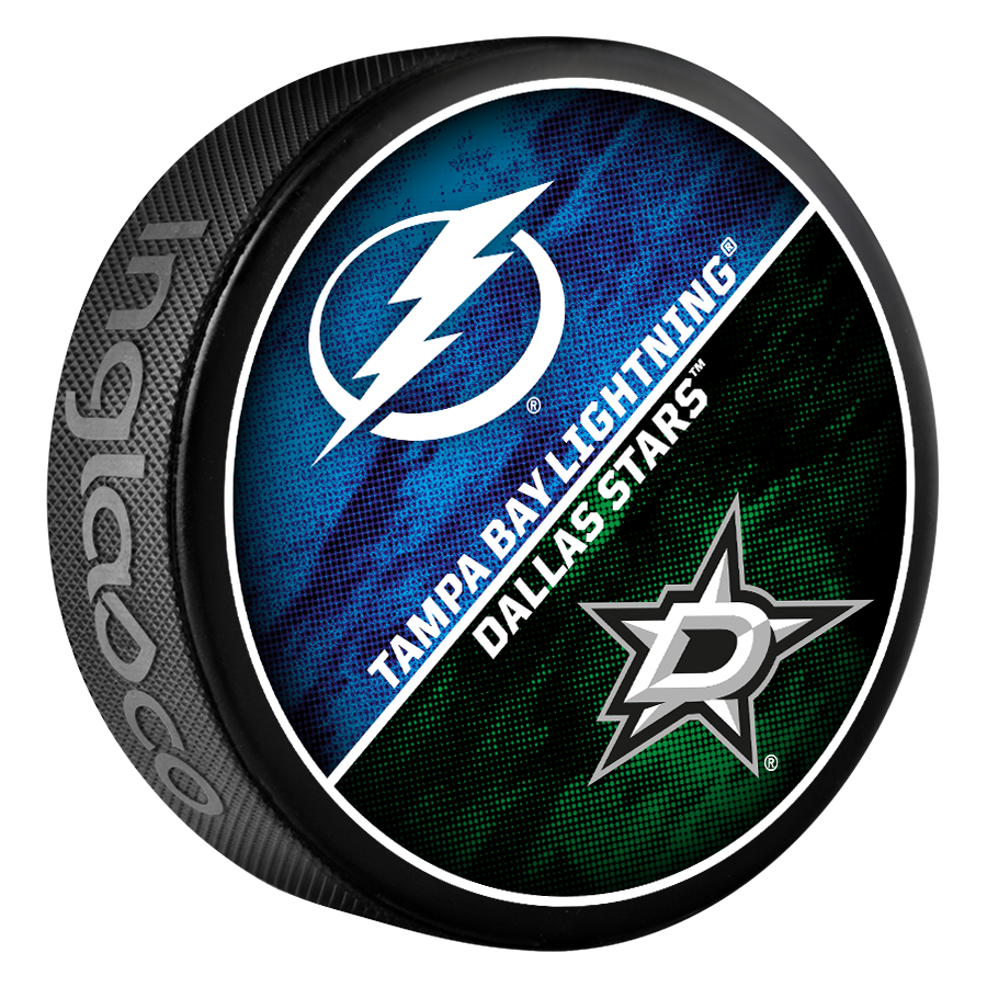Tampa Bay Lightning 2023-24 Limited Edition Match-up Puck vs Dallas Stars