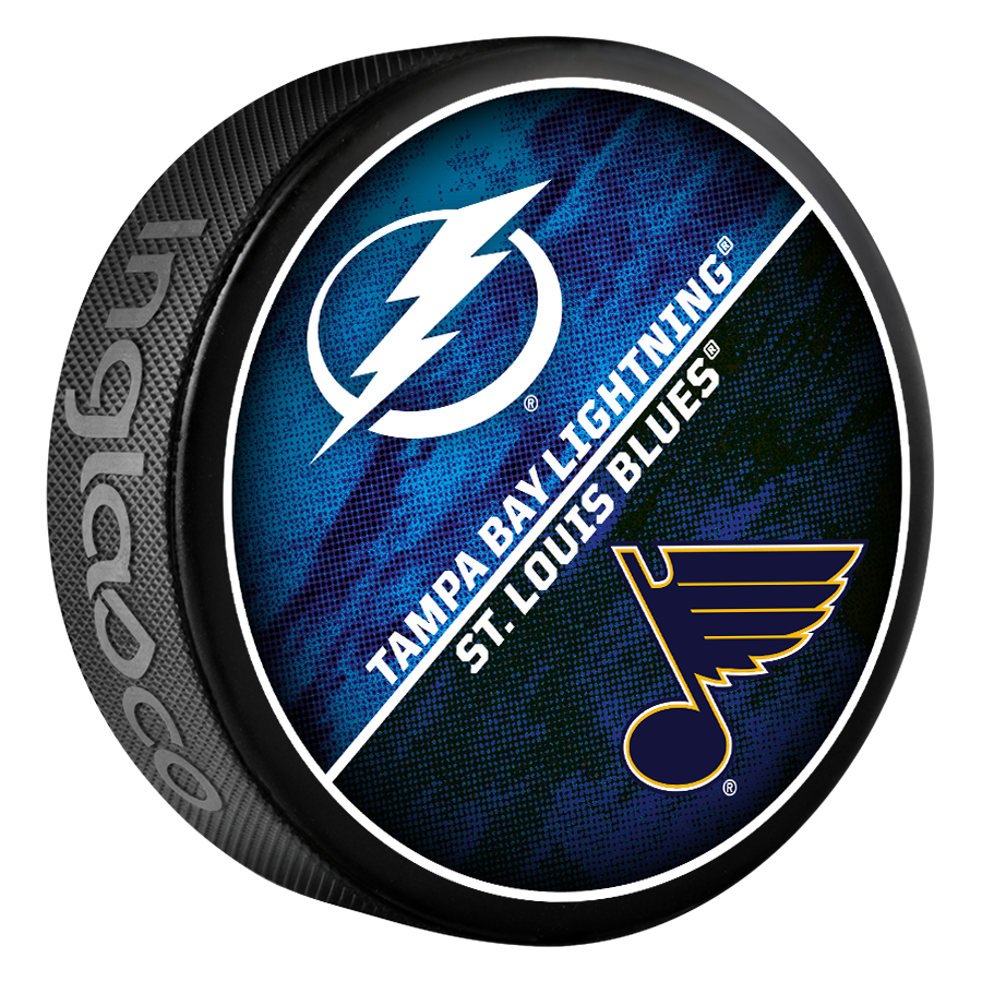 Tampa Bay Lightning 2023-24 Limited Edition Match-up Puck vs St. Louis Blues