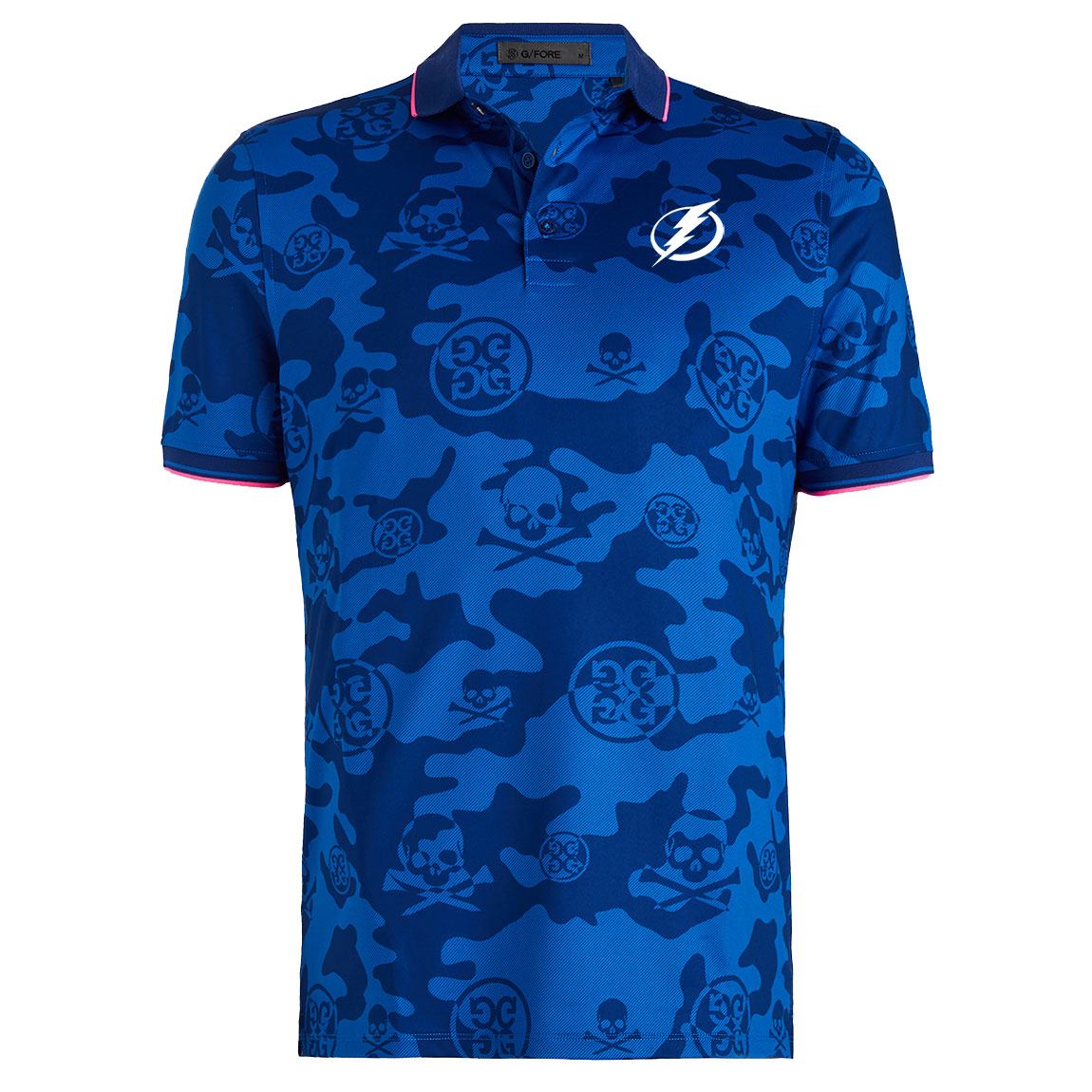 Men's Tampa Bay Lightning G/FORE Exploded Camo Tech Jersey Polo