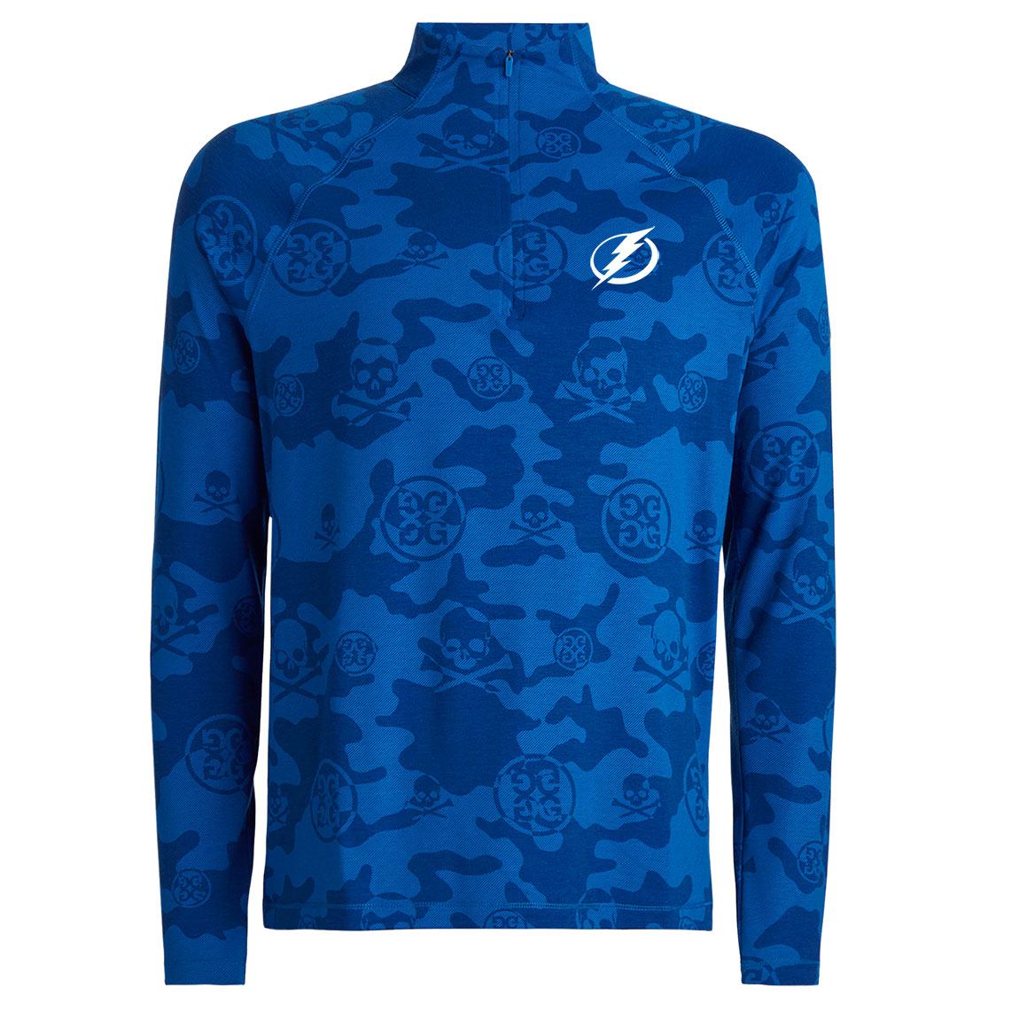Men's Tampa Bay Lightning G/FORE Exploded Icon Camo Luxe 1/4 Zip Pullover