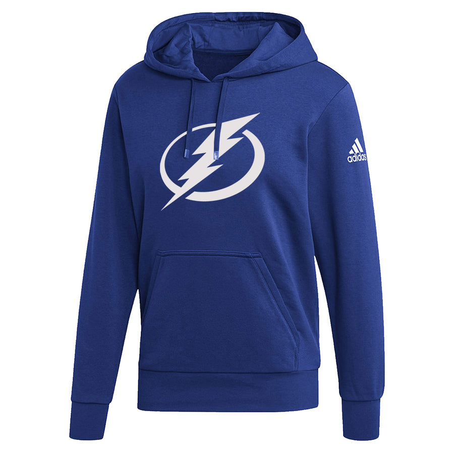 Men's Tampa Bay Lightning adidas Team Issue Blue Pullover Hoodie