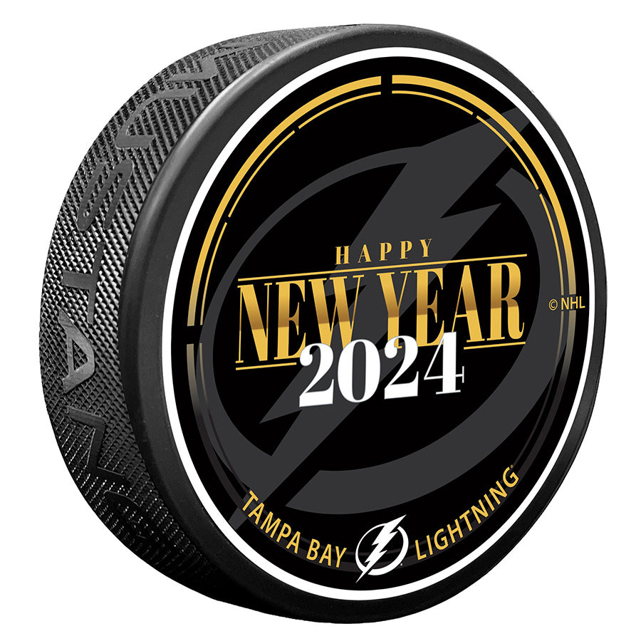 Tampa Bay Lightning Limited Edition 3D Textured Happy New Year 2024 Puck