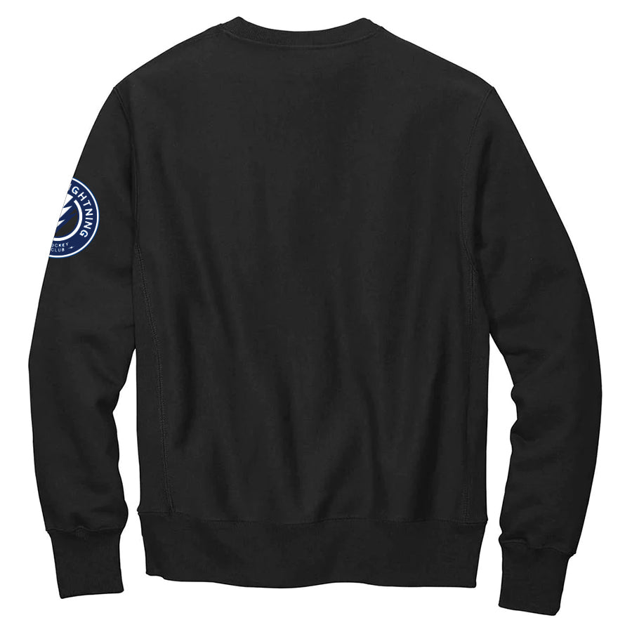 Hitmaster Men s Tampa Bay Lightning Champion Third Jersey Pullover Fleece Crew Black L