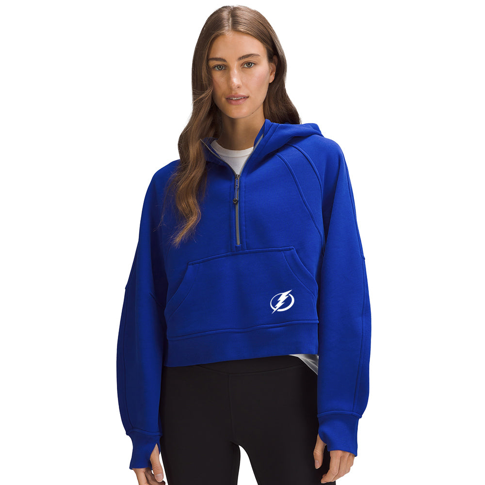 Women's Tampa Bay Lightning lululemon Scuba Cobalt Oversized 1/2 Zip Hoodie