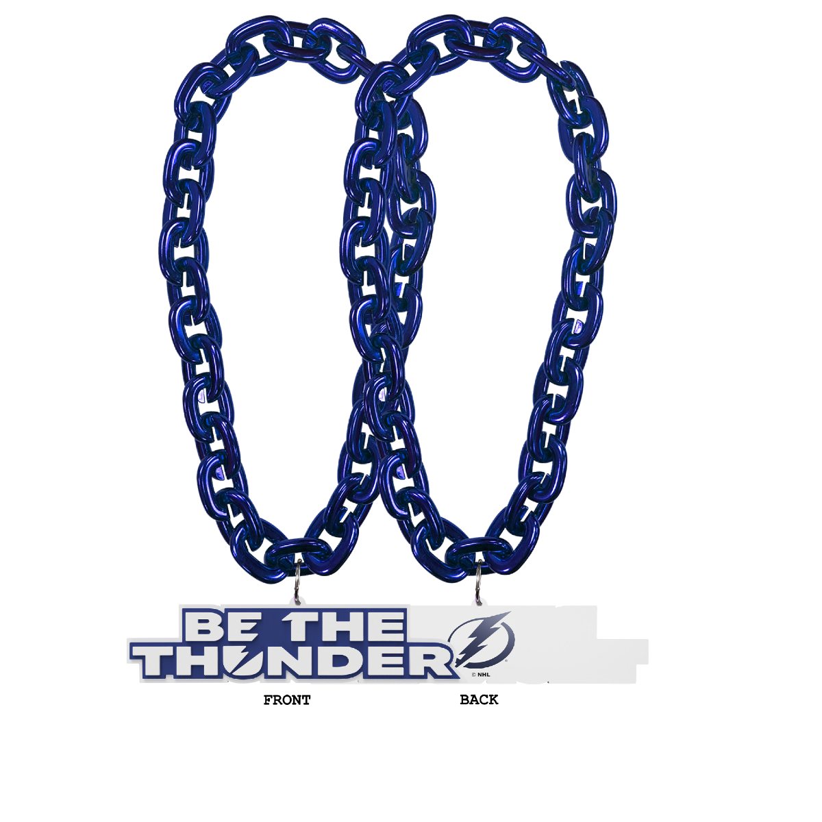 Tampa Bay Lightning Be the Thunder Blue Fan Chain